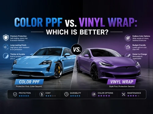 Color PPF vs. Envoltura de vinilo: ¿cuál es mejor? La guía comparativa defini...